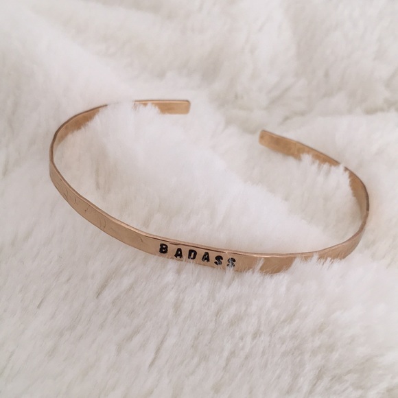 Jewelry - NEW ‘BADASS’ 14k Gold Hammered Cuff Jewelry - NEW ‘BADASS’ 14k Gold Hammered Cuff